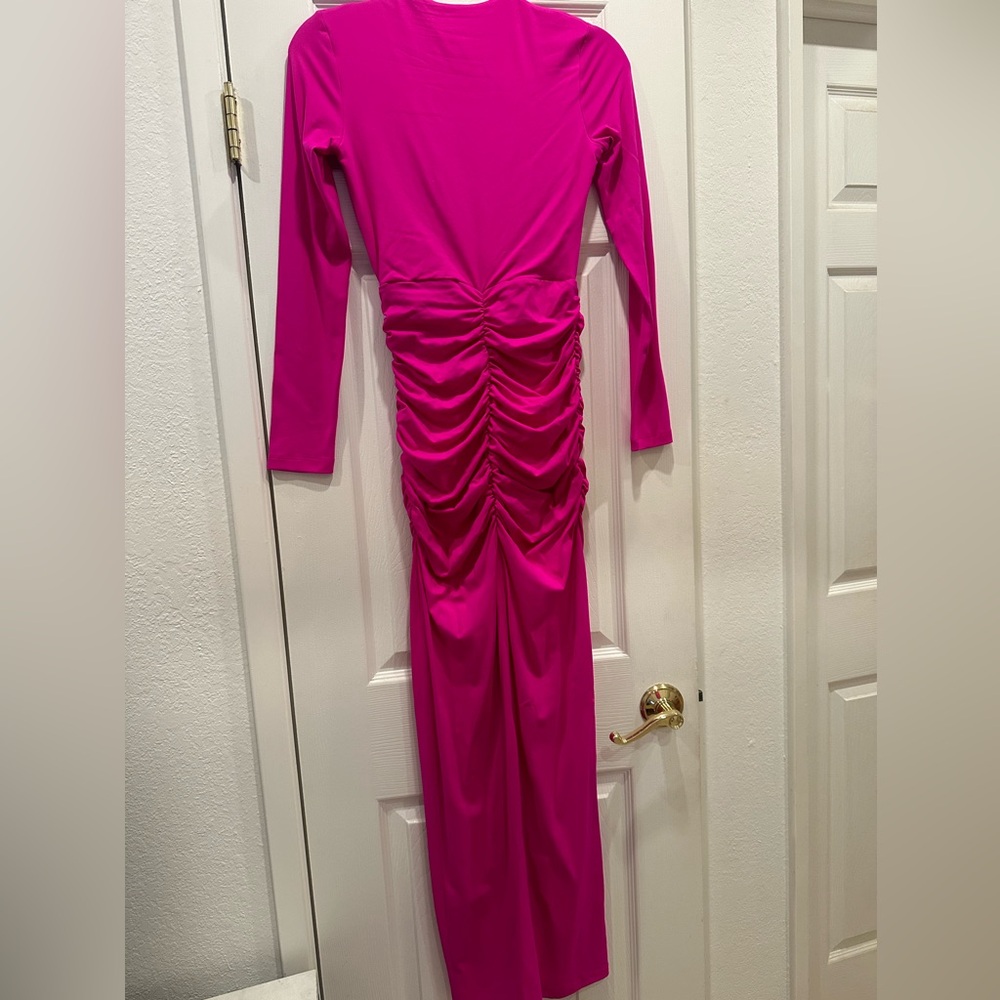 Susana Monaco Plunge Neck Bodycon Dress - Picture 7 of 10